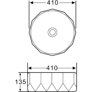Раковина-чаша BelBagno 41х41 черная (BB1409H301)