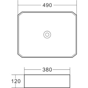Раковина-чаша BelBagno 49х38 (BB1386)