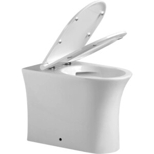 Унитаз приставной безободковый Agger с микролифтом (AT01200)