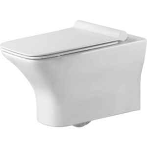 Унитаз подвесной безободковый Agger с микролифтом (AT02100)