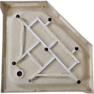 Душевой поддон Agger A03 90x90 на каркасе, с сифоном (A03-090TCR/T)