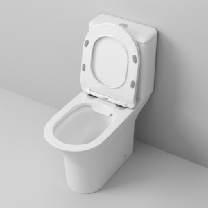 Унитаз-компакт безободковый Grossman с тонким сиденьем-микролифт, белый (GR-4443S)