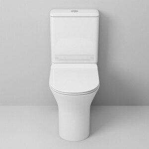 Унитаз-компакт безободковый Grossman с тонким сиденьем-микролифт, белый (GR-4443S)