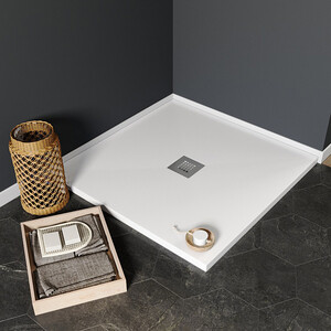 Душевой поддон Aquanet Pleasure 90х90 белый камень (255436)