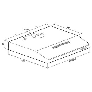 Вытяжка Krona Jessica slim 500 metallic PB