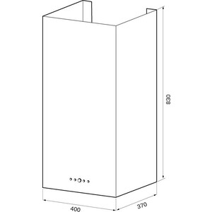 Вытяжка Krona DITA R 400 inox PB
