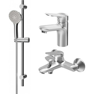 Комплект смесителей Am.Pm Sunny для раковины, для ванны, с душевым гарнитуром (F40985C00)