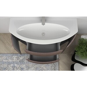 Тумба с раковиной Cezares Eden 122 с двух сторон Rovere scuro Soft (54408, 82368)