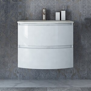 Тумба с раковиной Cezares Vague 70 Bianco lucido (44220, 50158)