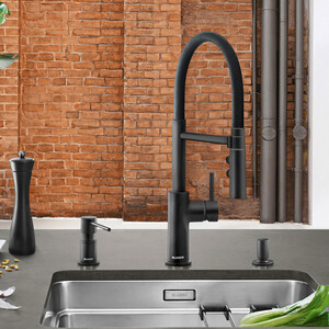 Смеситель для кухни Blanco Catris-S матовый черный (525793)