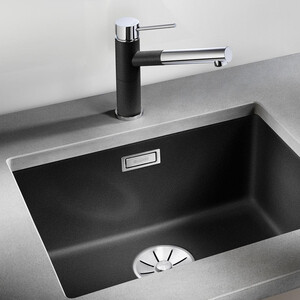 Смеситель для кухни Blanco Kano-S черный хром (526174)