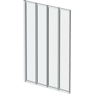 Шторка для ванны Am.Pm Like 100х140 прозрачная, хром (W80BS-100-140CT)