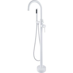 Смеситель для ванны Orange Steel напольный, белый (M99-336w)