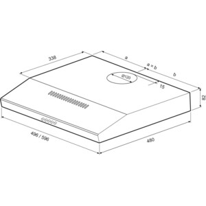 Вытяжка Krona Ermina 500 inox pb