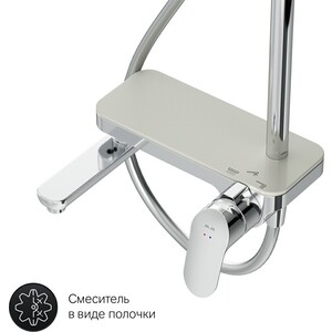 Душевая система Am.Pm Like со смесителем, хром (F0780700)