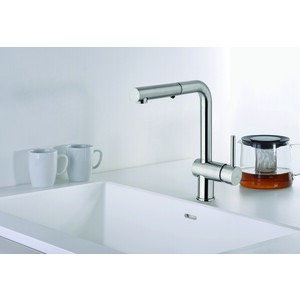 Смеситель для кухни Paffoni Light с душем, хром (8020913523382)