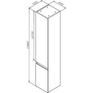Пенал Am.Pm X-Joy 30 подвесной, белый, глянец (M85ACHR0306WG)
