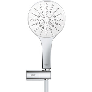 Душевой набор Grohe Rainshower SmartActive 3 вида струи, белая луна (26580LS0)
