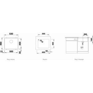 Кухонная мойка Blanco Subline 500-U черный (525995)