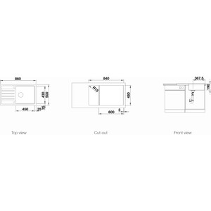 Кухонная мойка Blanco Legra XL 6 S черный (526087)