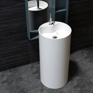 Раковина Montebianco Pisa Rubinetto 45х45 белая матовая (11234)