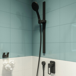 Смеситель для душа IDDIS Slide встраиваемый, черный (SLIBL00i66)