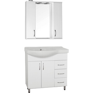 Мебель для ванной Style line Эко Стандарт №25 R ящики справа, белая