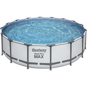 Каркасный бассейн Bestway 5612Z BW Steel Pro Max 488х122см 19480л фил-насос 5678лч лестница тент 72919₽