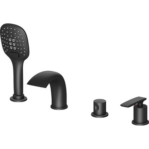 Смеситель на борт ванны Timo Helmi врезной, черный (4020/03Y)