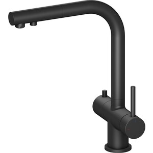 Смеситель для кухни Timo Saona с подключением к фильтру и выдвижным изливом, черный (2356/03FL)