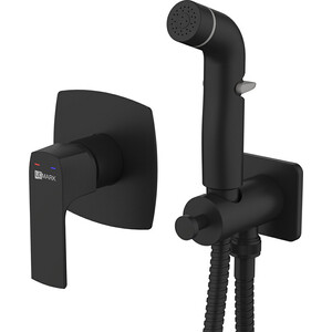 Гигиенический душ Lemark Ursus с гигиенической лейкой, черный (LM7219BL)