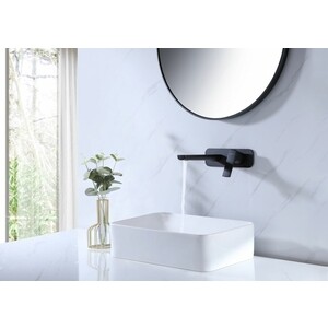 Смеситель для раковины Lemark Ursus встраиваемый, черный (LM7226BL)