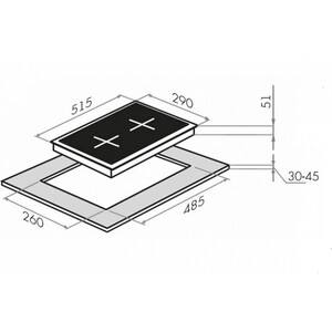 Газовая варочная панель MAUNFELD EGHE.32.63CB/G