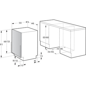 Встраиваемая посудомоечная машина Gorenje GV520E10