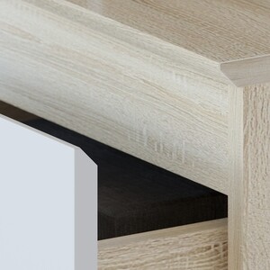 Тумба СОКОЛ Т-2р дуб сонома/белый