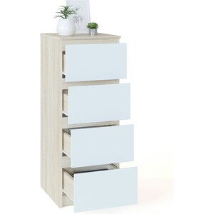 Тумба СОКОЛ Т-4р дуб сонома/белый