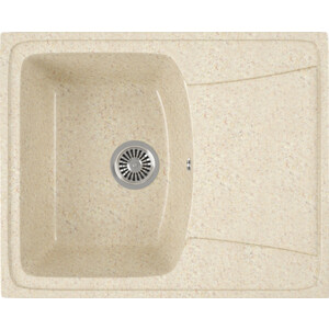 Кухонная мойка GreenStone GRS-17K-328 бежевая, с сифоном