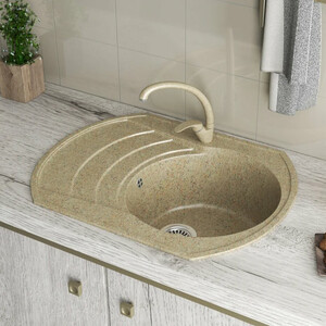 Кухонная мойка GreenStone GRS-65-309 темно-серая