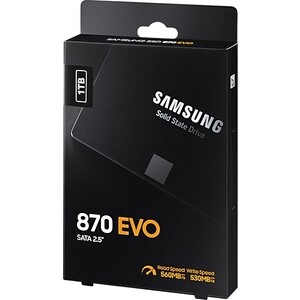 SSD накопитель Samsung 1TB 870 EVO, V-NAND, 2.5", SATA III, [R/W - 560/530 MB/s]