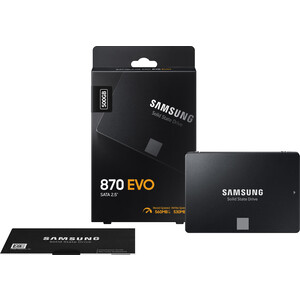 SSD накопитель Samsung 500GB 870 EVO, V-NAND, 2.5", SATA III, [R/W - 560/530 MB/s]