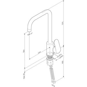 Смеситель для кухни Am.Pm Like хром (F8006011)
