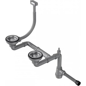 Сифон для кухонной мойки Omoikiri WK-1.5-S IN нержавеющая сталь (4998039)