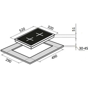 Газовая варочная панель MAUNFELD EGHG.32.63CW/G