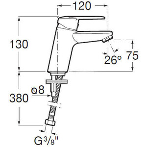 Смеситель для раковины Roca Victoria L (5A3H25C0M)
