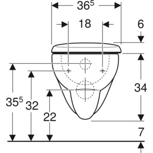 Унитаз подвесной Geberit Renova (500.802.00.1)