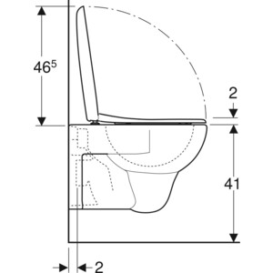 Унитаз подвесной Geberit Renova (500.802.00.1)