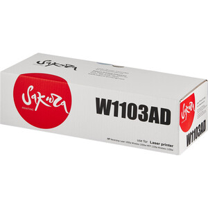 Двойной заправочный комплект тонера Sakura W1103AD черный, 2 x 2500 к.