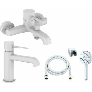 Комплект смесителей Orange Karl белый (M05-311w)