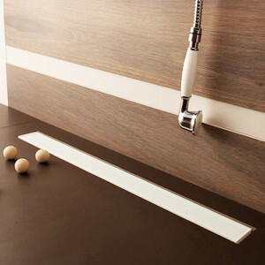 Душевой лоток Pestan Confluo Frameless Line 300 White Glass (13701210)