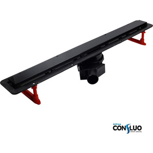 Душевой лоток Pestan Confluo Frameless Line 450 Black Glass (13701202)